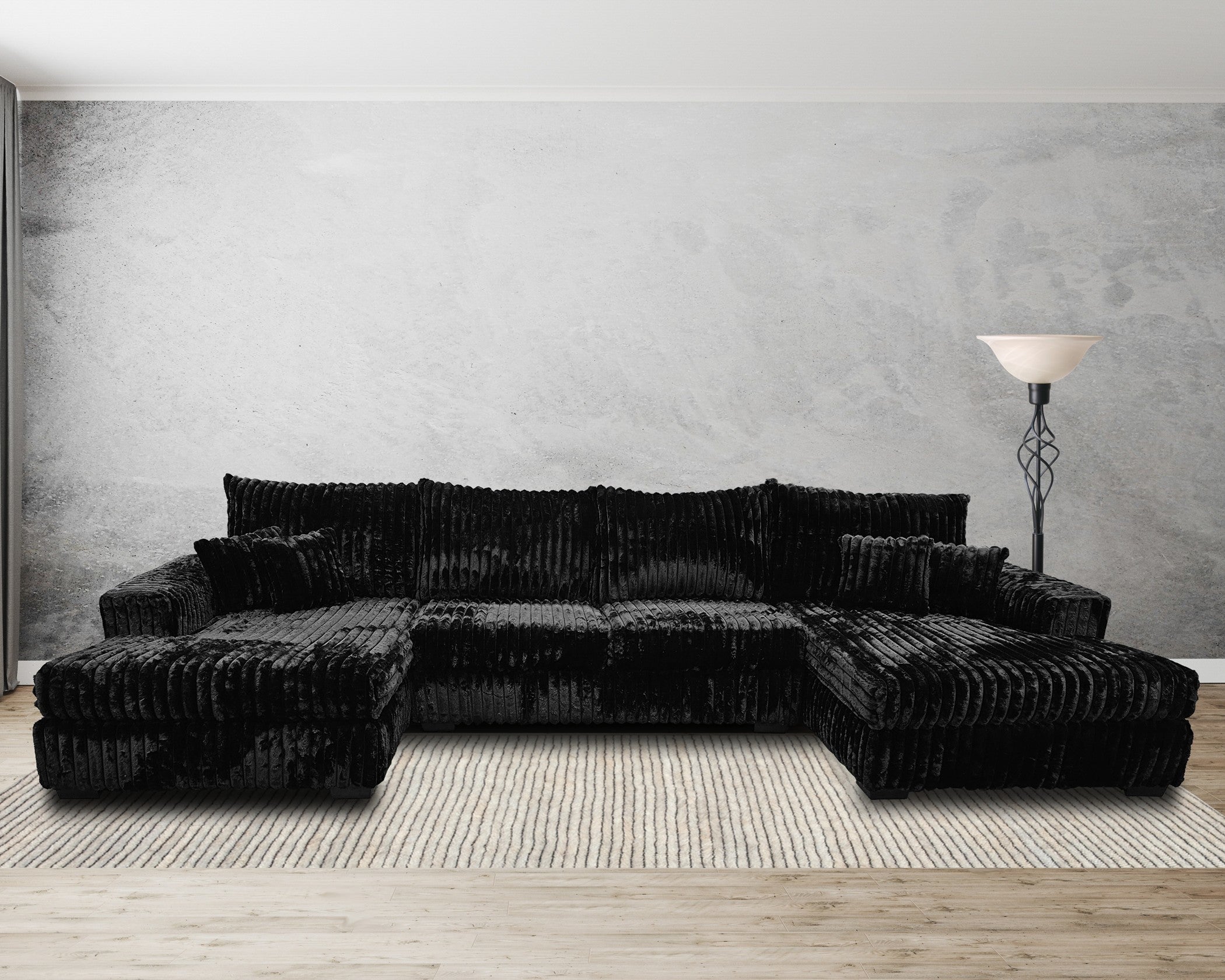 1008 Black Double Chaise PF