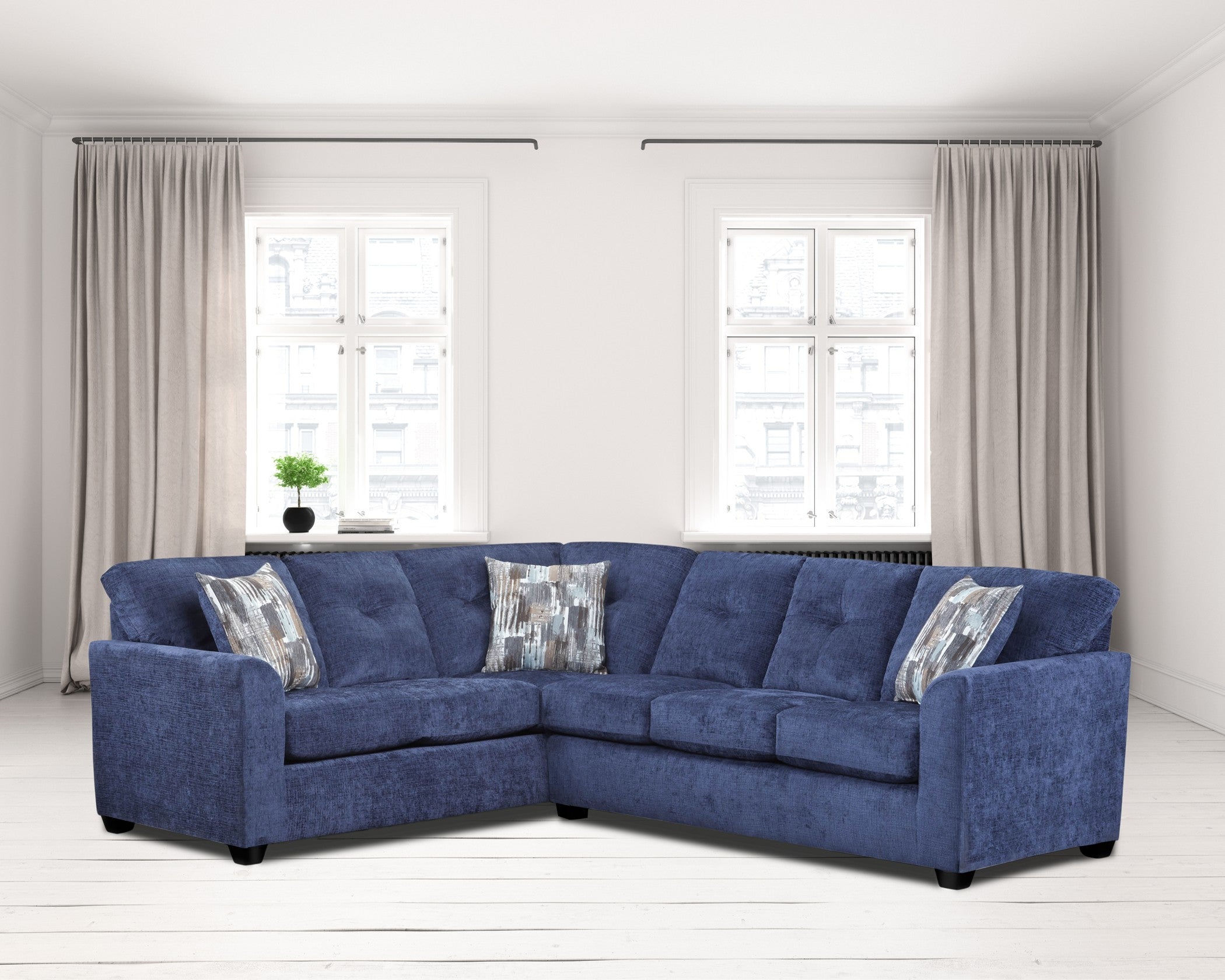 3000 Gerald Navy Sectional PF