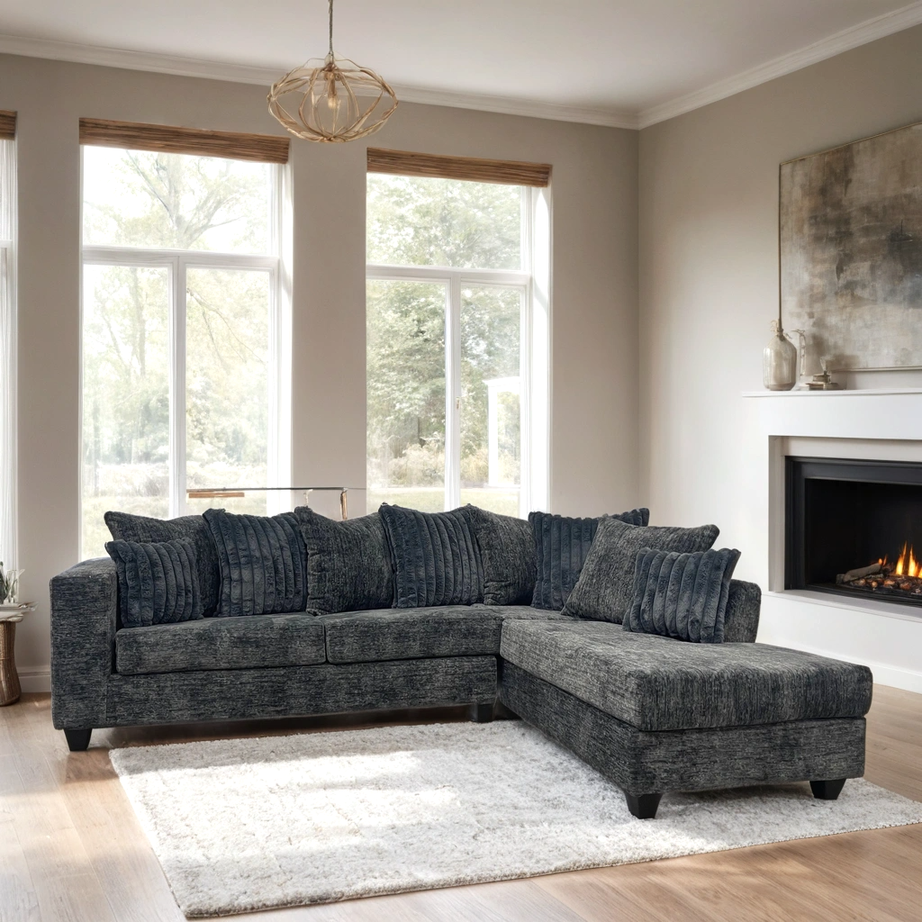 410 Sectional Charcoal HH