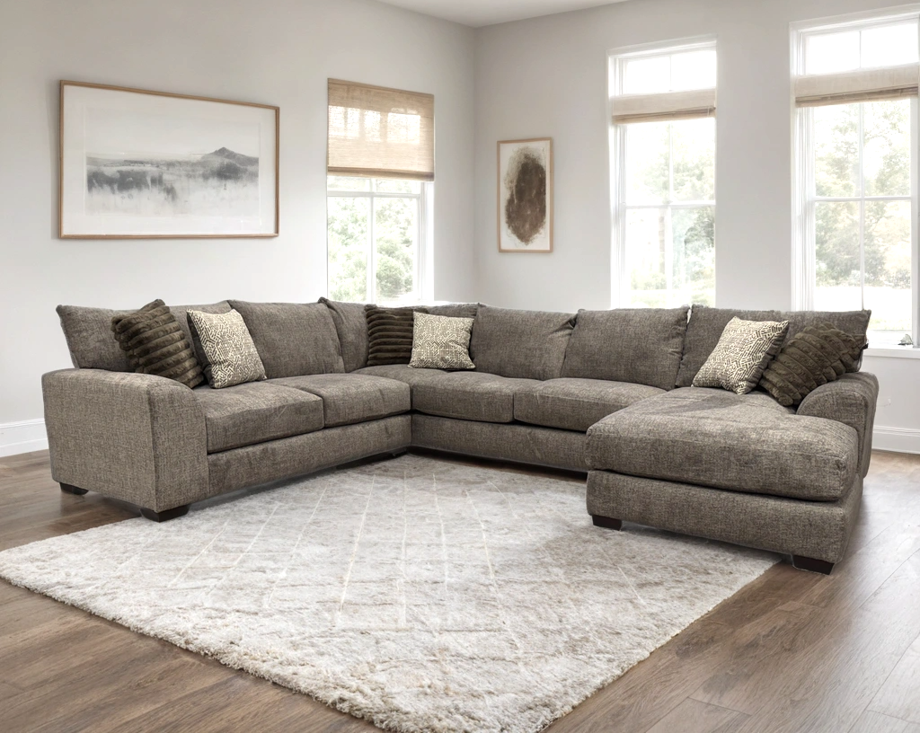 8600 Oversized Sectional Taupe HH