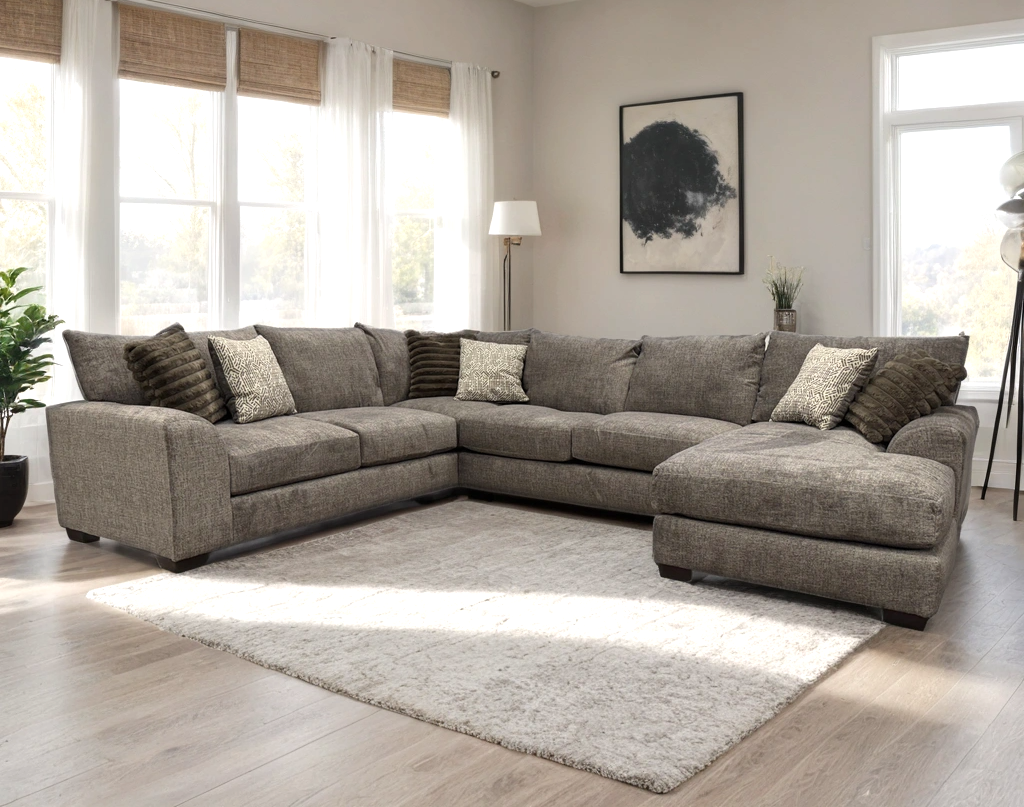 8600 Oversized Sectional Taupe HH
