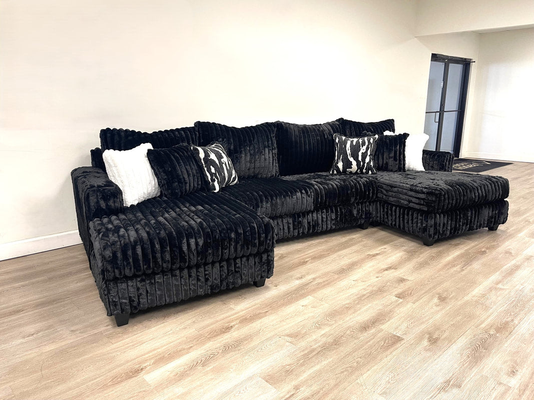 9700 Black Sectional HH