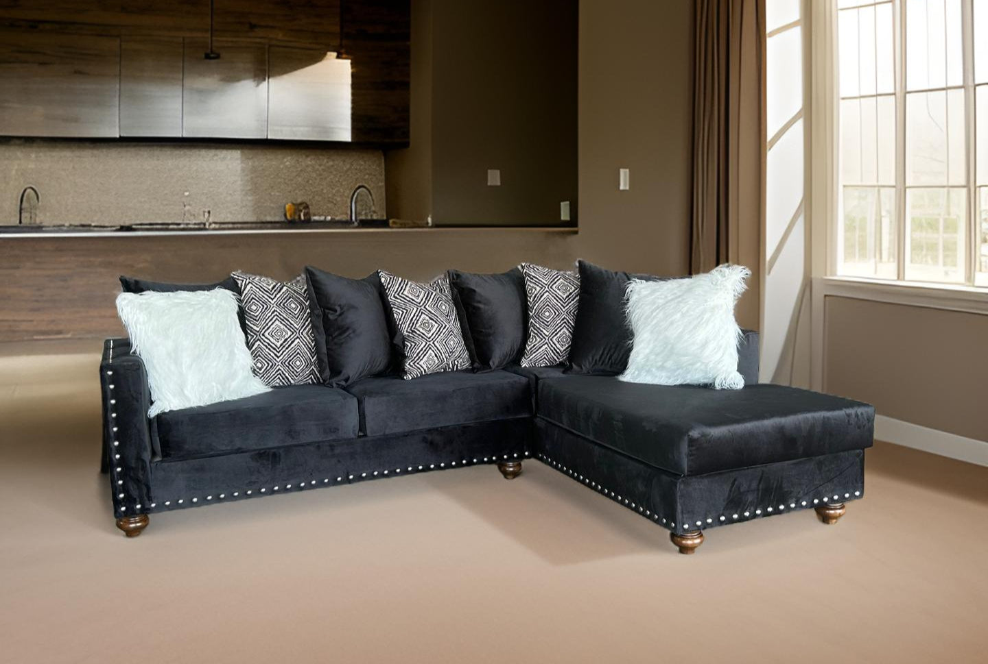 S315 Black Sectional NE