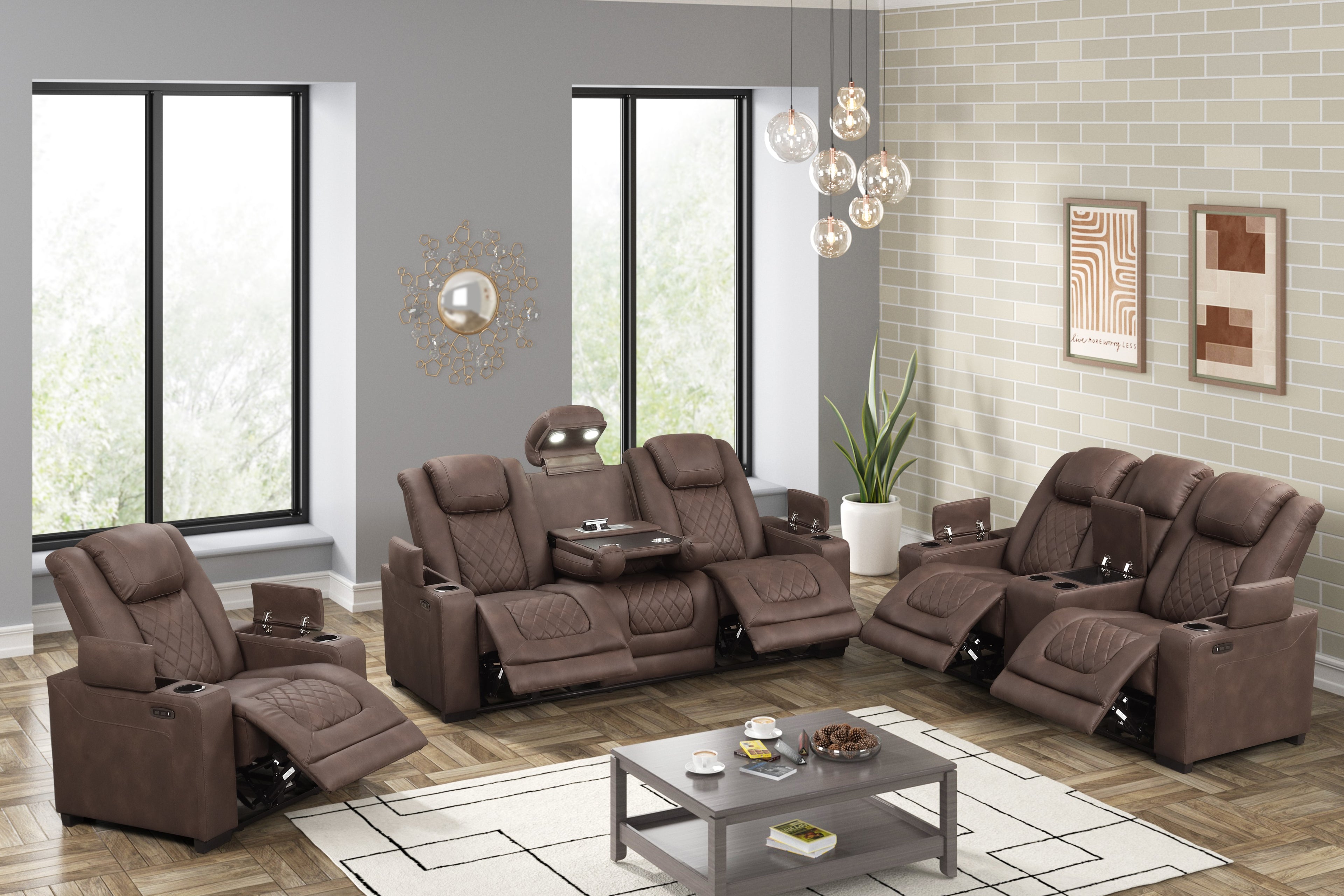 S4306 3PC Rima Brown NE