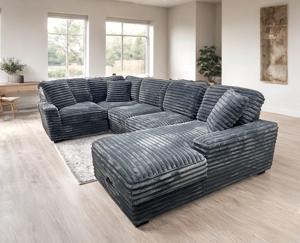 Alisson Charcoal Sectional HH