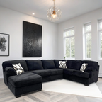 BRENTWOOD BLACK SECTIONAL HH