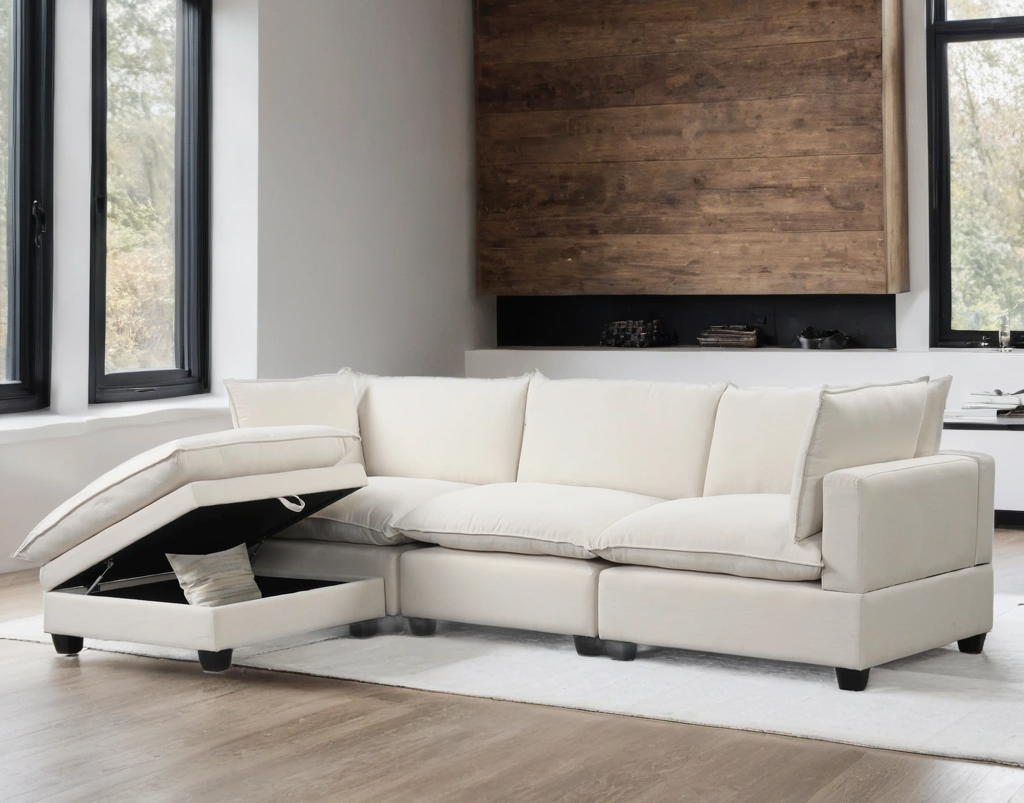 Cloud2 Sand Linen Modular Sectional HH