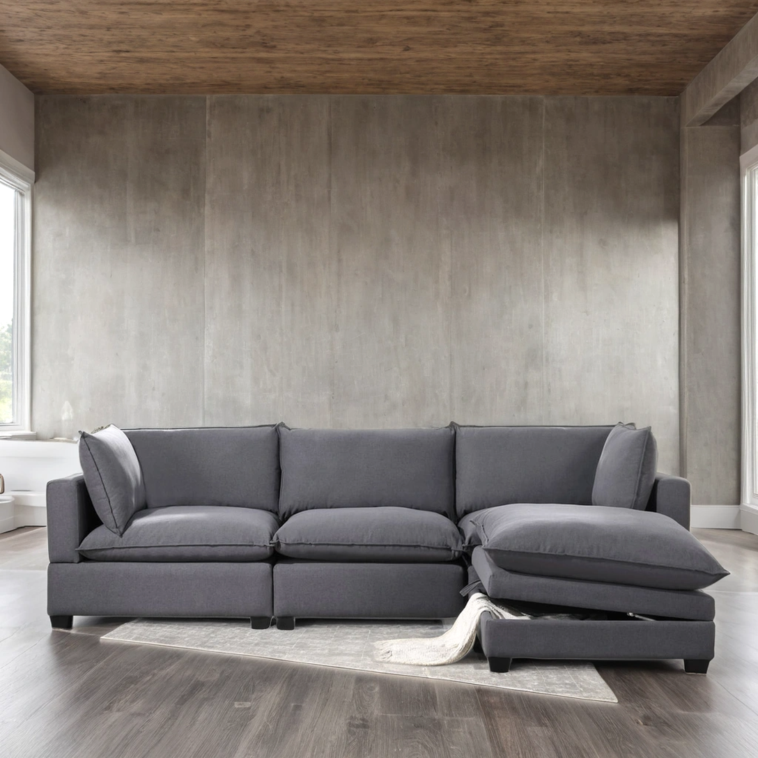 Cloud2 Charcoal Modular Sectional HH