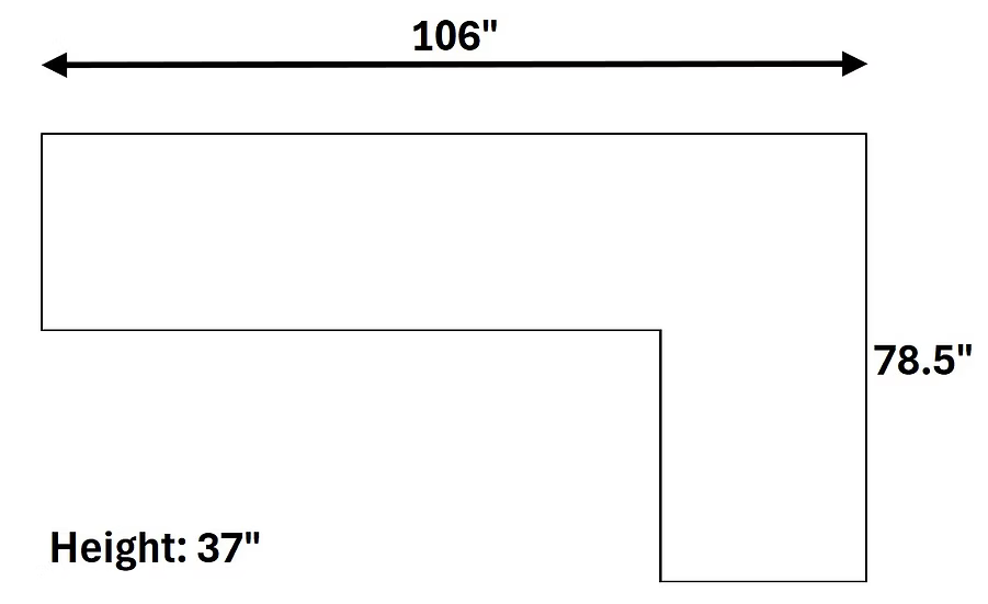 S300 Gia Sectional Grey NE