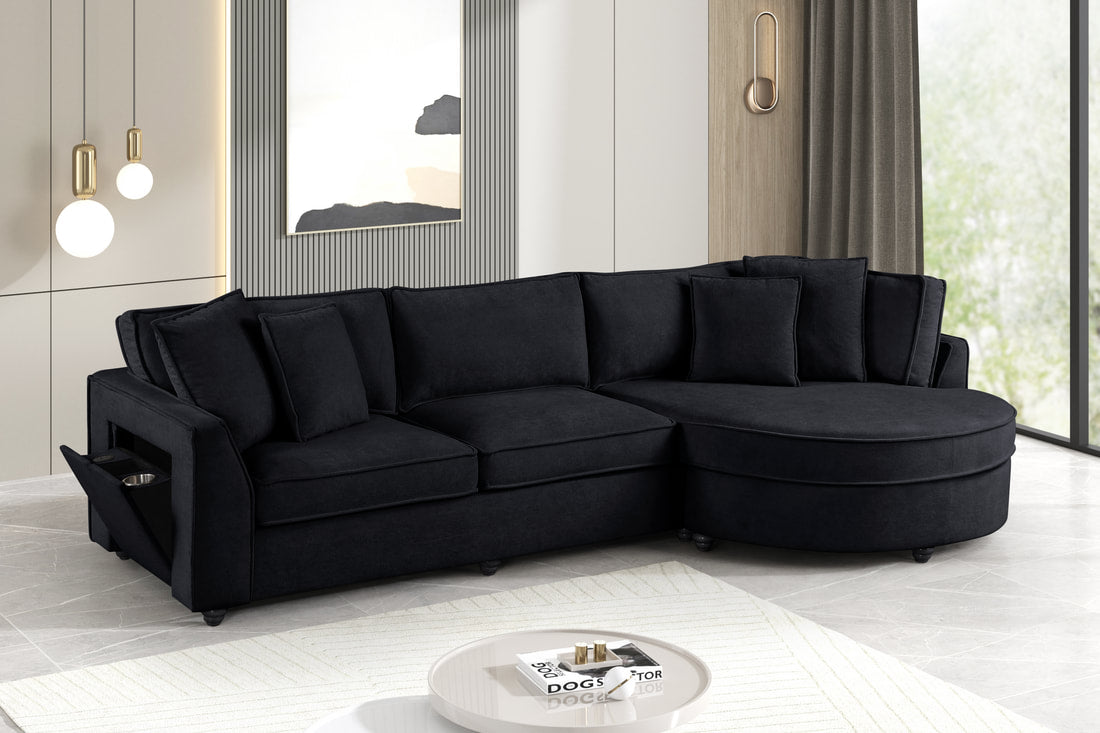 Elva Black Sectional HH