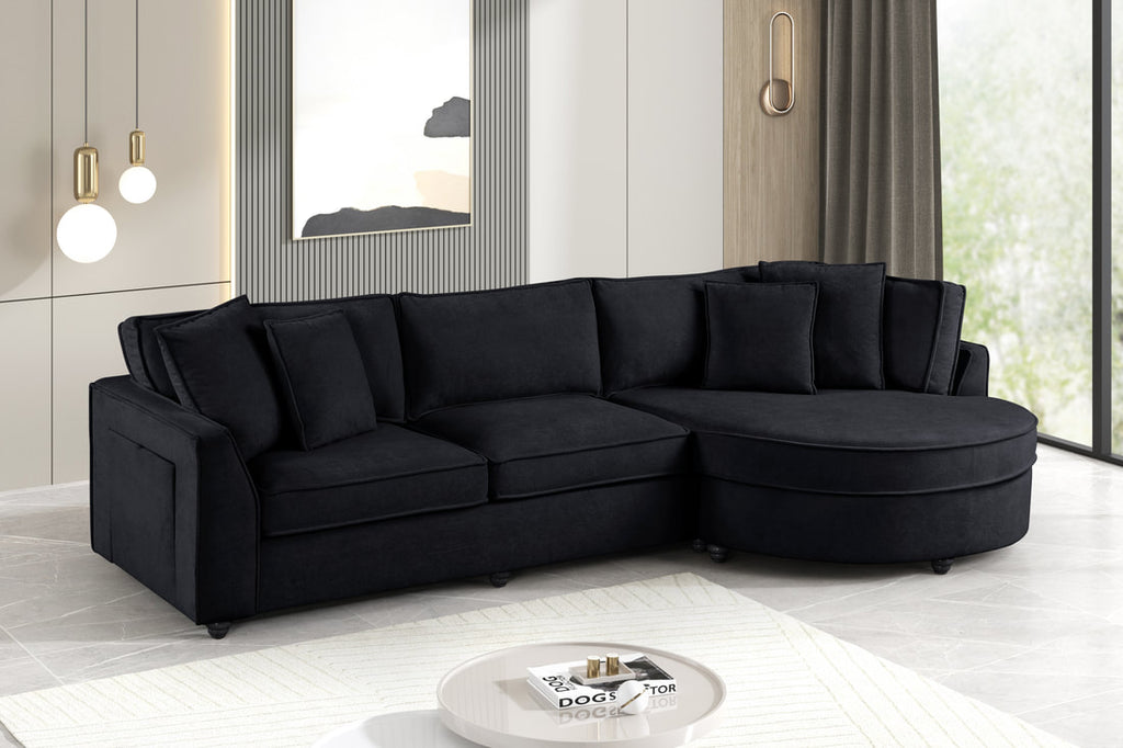 Elva Black Sectional HH