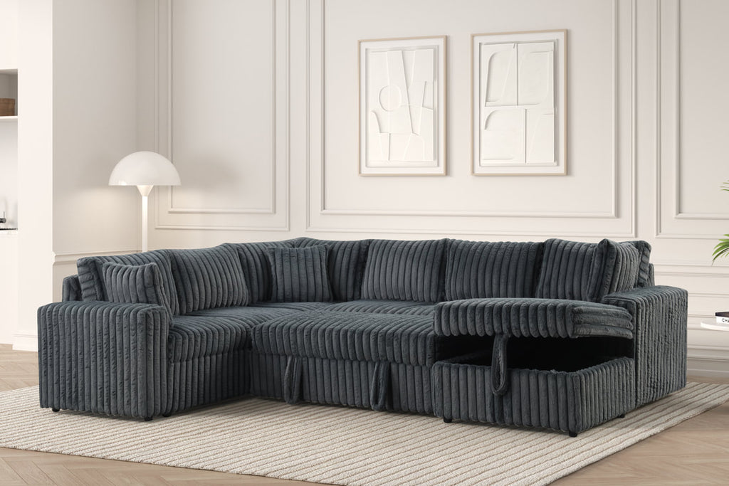 Forever Charcoal Sectional HH