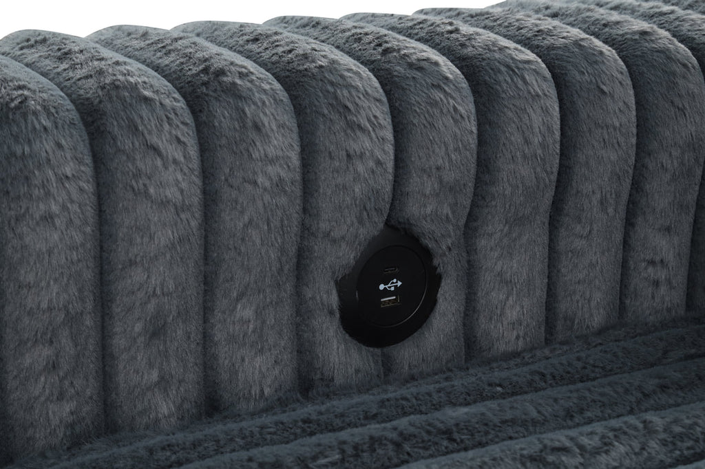 Forever Charcoal Sectional HH