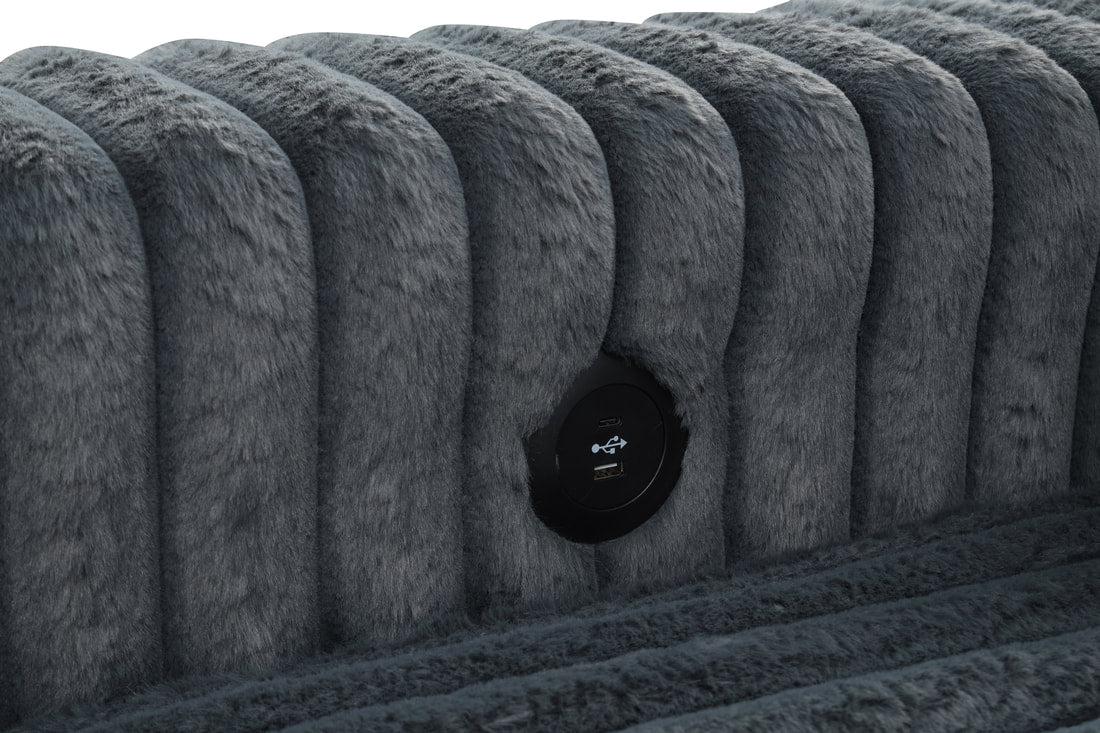 Forever Charcoal Sectional HH