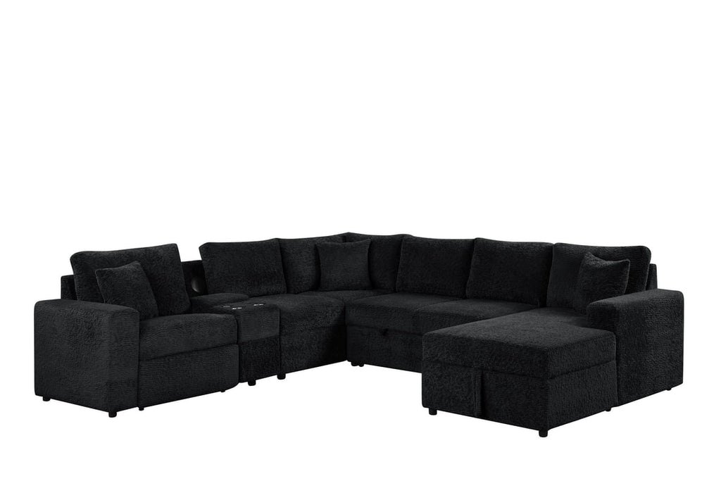 Hunter Black Sectional HH