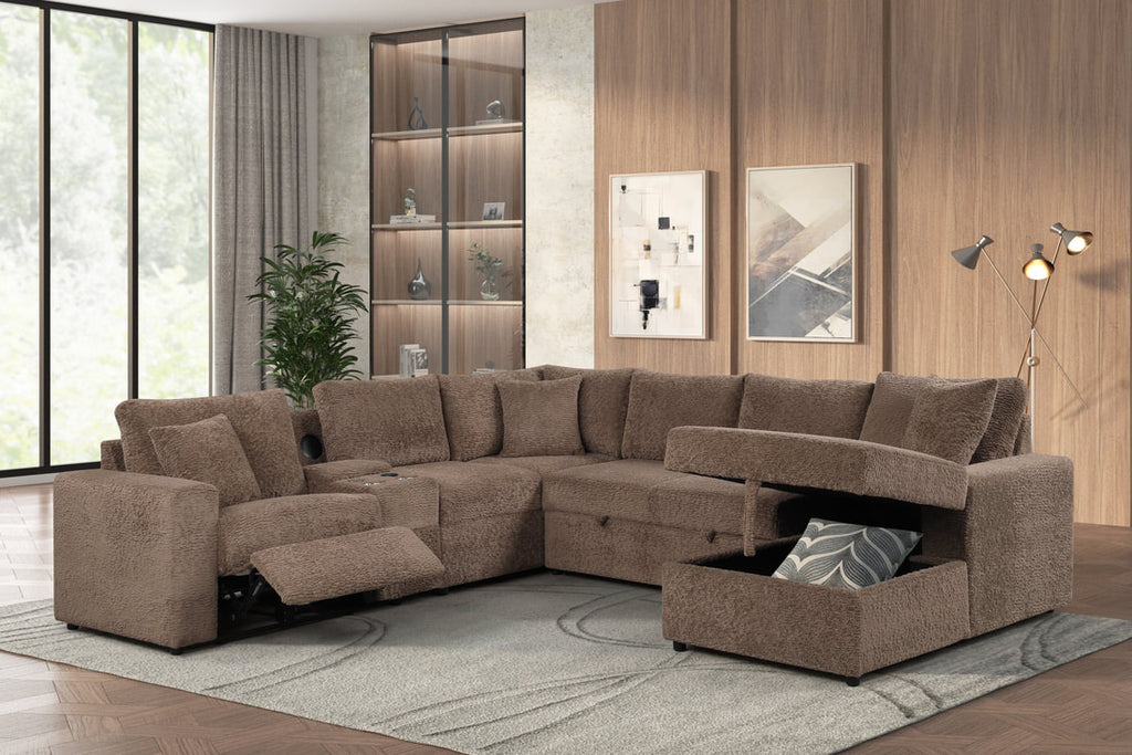 Hunter Mocha Sectional HH
