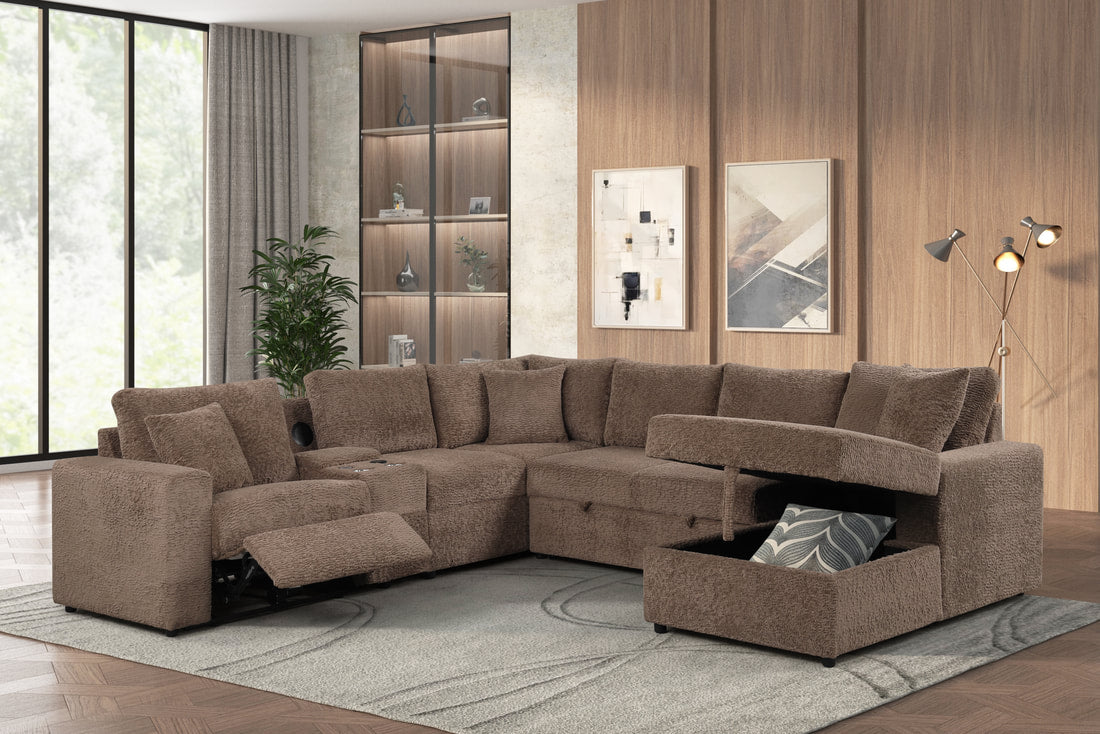 Hunter Mocha Sectional HH