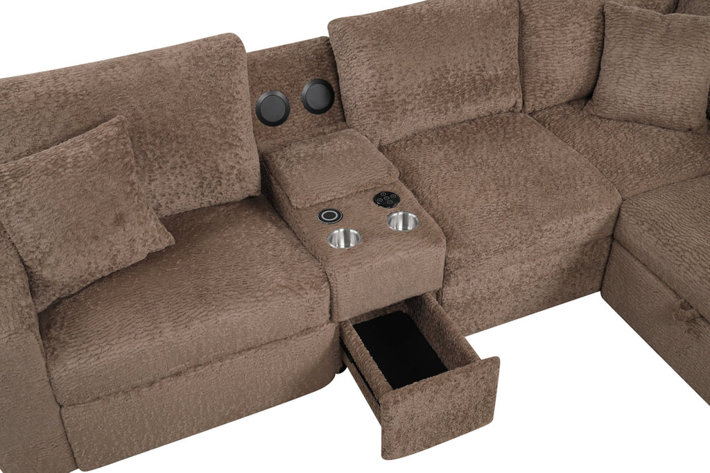 Hunter Mocha Sectional HH