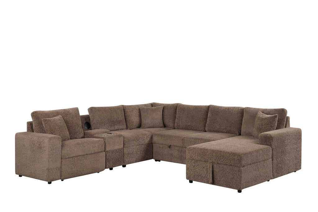 Hunter Mocha Sectional HH
