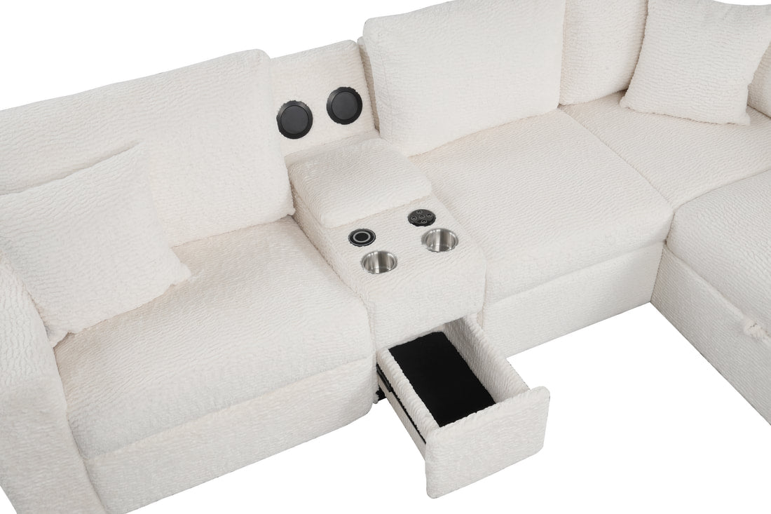 Hunter White Sectional HH