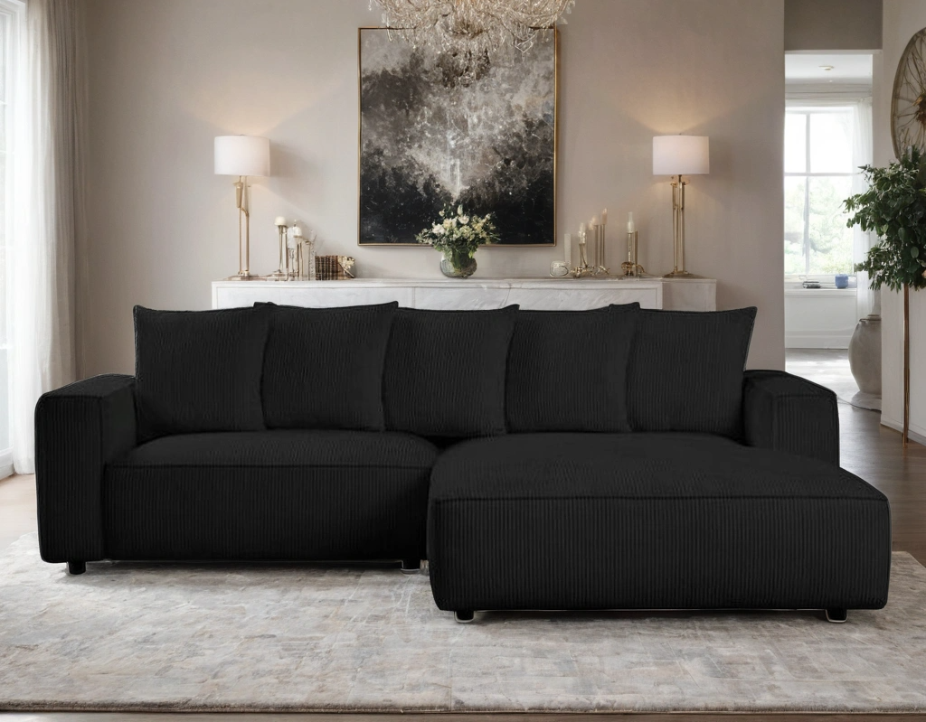 Romeo Black Sectional HH