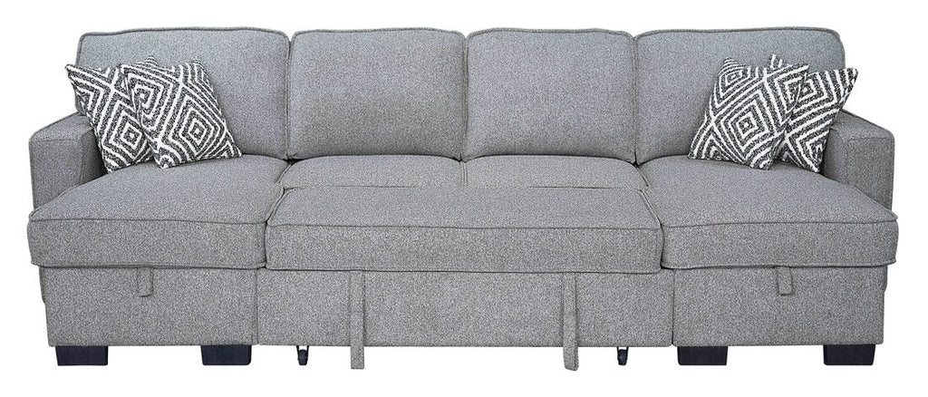 Sahara Gray Double Storage Chaise Sectional HH