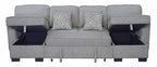 Sahara Gray Double Storage Chaise Sectional HH