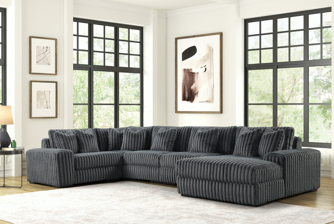 SEASONS2 CHARCOAL 5PC Sectional HH