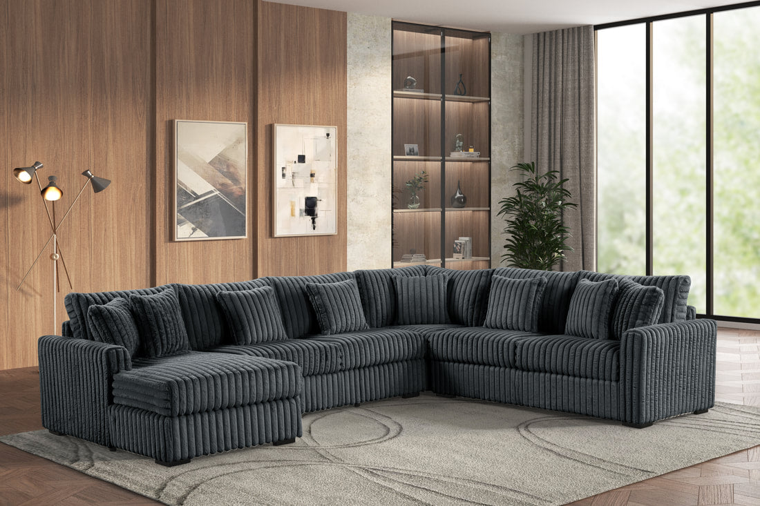 Solana Charcoal Sectional HH