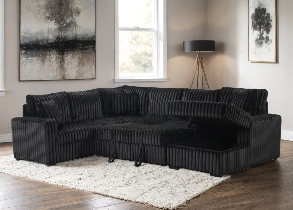 Sonic Black Sectional HH