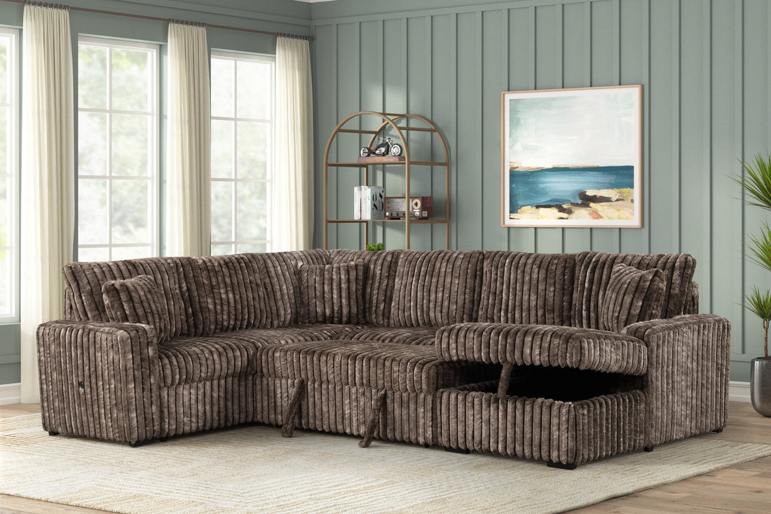 Sonic Brown Sectional HH