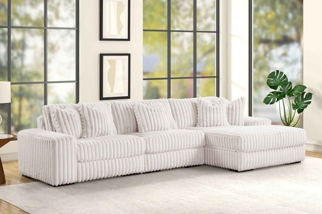 Sunday2 Beige 3PC Sectional HH