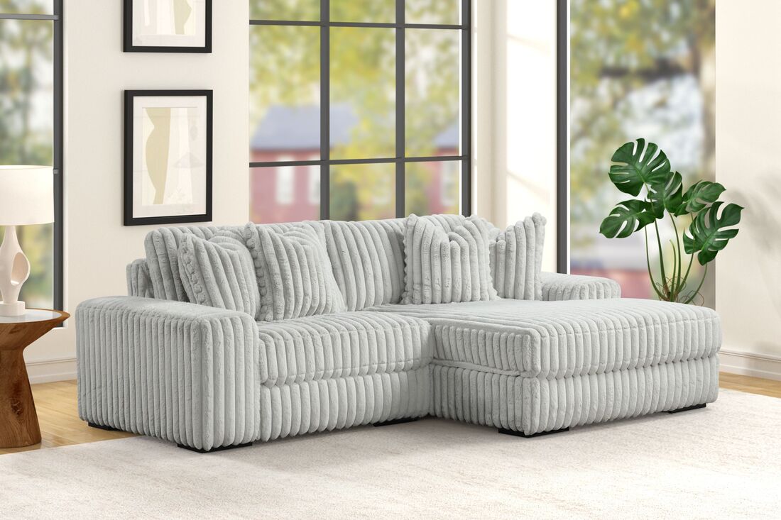 Sunday2 Gray 2PC Sectional HH