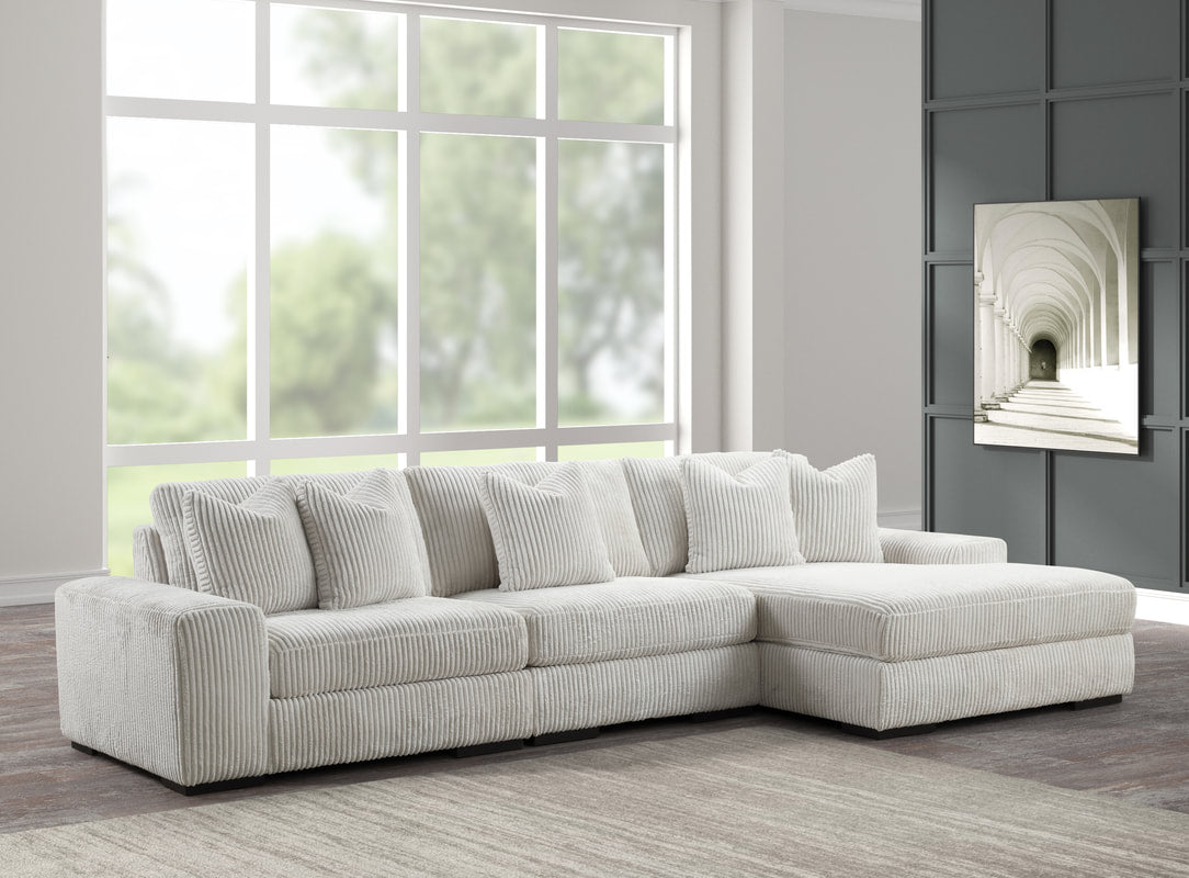 Sunday Beige 3PC Sectional HH