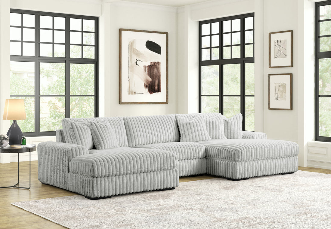XL Sunday2 - Gray 3PC Sectional HH